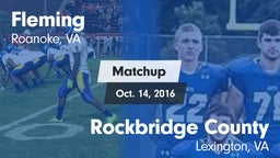 Matchup: Fleming vs. Rockbridge County  2016