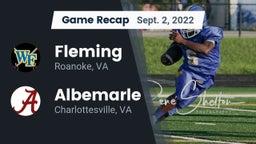 Recap: Fleming  vs. Albemarle  2022