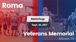 Matchup: Roma vs. Veterans Memorial  2017