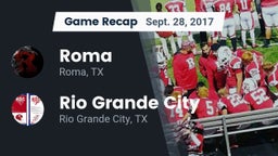 Recap: Roma  vs. Rio Grande City  2017