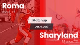 Matchup: Roma vs. Sharyland  2017