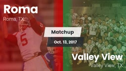 Matchup: Roma vs. Valley View  2017
