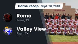 Recap: Roma  vs. Valley View  2018