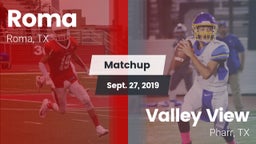 Matchup: Roma vs. Valley View  2019