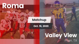 Matchup: Roma vs. Valley View  2020