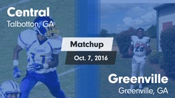 Matchup: Central vs. Greenville  2016