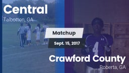 Matchup: Central vs. Crawford County  2017