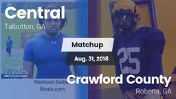 Matchup: Central vs. Crawford County  2018