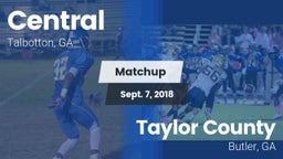 Matchup: Central vs. Taylor County  2018