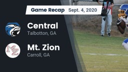 Recap: Central  vs. Mt. Zion  2020