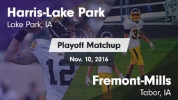 Matchup: Harris-Lake Park vs. Fremont-Mills  2016