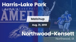Matchup: Harris-Lake Park vs. Northwood-Kensett  2018