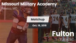 Matchup: Missouri Military Ac vs. Fulton  2018