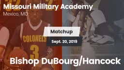 Matchup: Missouri Military Ac vs. Bishop DuBourg/Hancock 2019