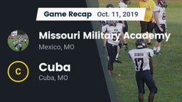 Recap: Missouri Military Academy  vs. Cuba  2019