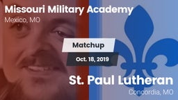 Matchup: Missouri Military Ac vs. St. Paul Lutheran  2019