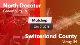 Matchup: North Decatur vs. Switzerland County  2016