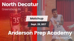 Matchup: North Decatur vs. Anderson Prep Academy  2017