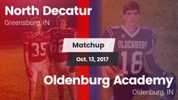 Matchup: North Decatur vs. Oldenburg Academy  2017