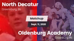Matchup: North Decatur vs. Oldenburg Academy  2020