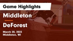 Middleton  vs DeForest  Game Highlights - March 20, 2023