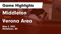 Middleton  vs Verona Area  Game Highlights - May 2, 2023