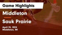 Middleton  vs Sauk Prairie  Game Highlights - April 25, 2024