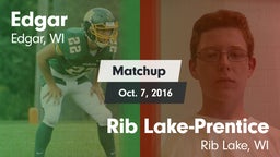 Matchup: Edgar vs. Rib Lake-Prentice  2016