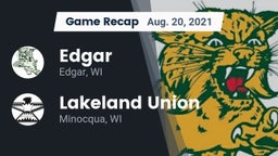 Recap: Edgar  vs. Lakeland Union  2021
