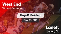 Matchup: West End vs. Lanett  2016