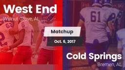 Matchup: West End vs. Cold Springs  2017