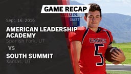 Recap: American Leadership Academy  vs. South Summit  2016