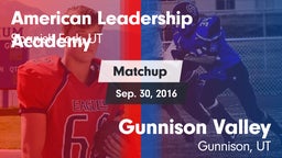 Matchup: American Leadership  vs. Gunnison Valley  2016