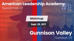 Matchup: American Leadership  vs. Gunnison Valley  2017