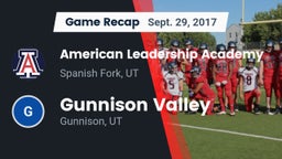 Recap: American Leadership Academy  vs. Gunnison Valley  2017