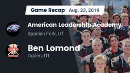 Recap: American Leadership Academy  vs. Ben Lomond  2019