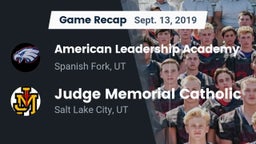 Recap: American Leadership Academy  vs. Judge Memorial Catholic  2019