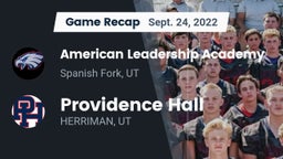 Recap: American Leadership Academy  vs. Providence Hall  2022