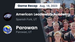 Recap: American Leadership Academy  vs. Parowan  2023