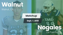 Matchup: Walnut vs. Nogales  2018