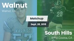 Matchup: Walnut vs. South Hills  2018