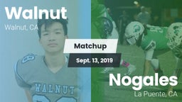 Matchup: Walnut vs. Nogales  2019