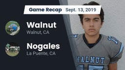 Recap: Walnut  vs. Nogales  2019