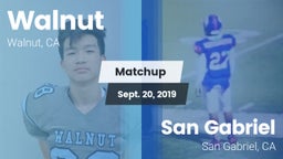 Matchup: Walnut vs. San Gabriel  2019