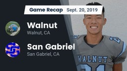 Recap: Walnut  vs. San Gabriel  2019