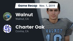 Recap: Walnut  vs. Charter Oak  2019