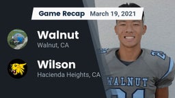 Recap: Walnut  vs. Wilson  2021