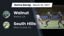 Recap: Walnut  vs. South Hills  2021