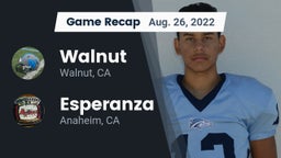 Recap: Walnut  vs. Esperanza  2022