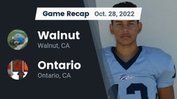 Recap: Walnut  vs. Ontario  2022